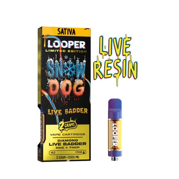 Snow Dog (Sativa) – Looper Live Badder – Cartucho THC 2g