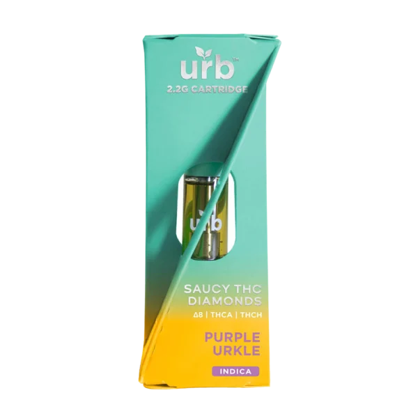 Purple Urkle (Índica) – Urb Saucy THC Diamonds – Cartucho THC 2.2g