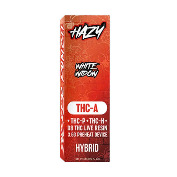 White Widow (Híbrida) – Hazy Extrax – Desechable Recargable THC 3.5G