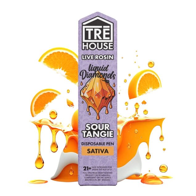 Sour Tangie (Sativa) – TRĒ House – Desechable Recargable THC 2G