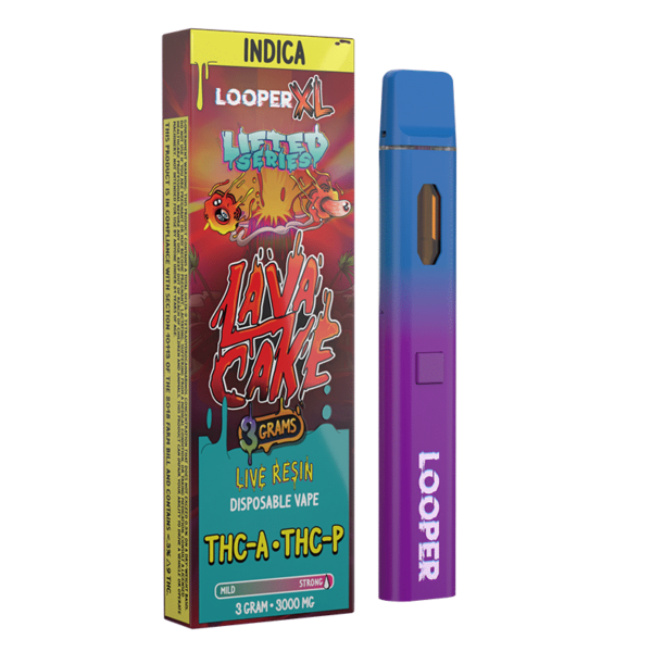 Lava Cake Indica Looper Melted Series Desechable Recargable THC 3G Pluma de Wax