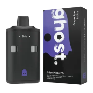 Desechable Ghost Liquid Diamonds Grape Ape THC-A THC-P Delta-10 7000 mg Índica